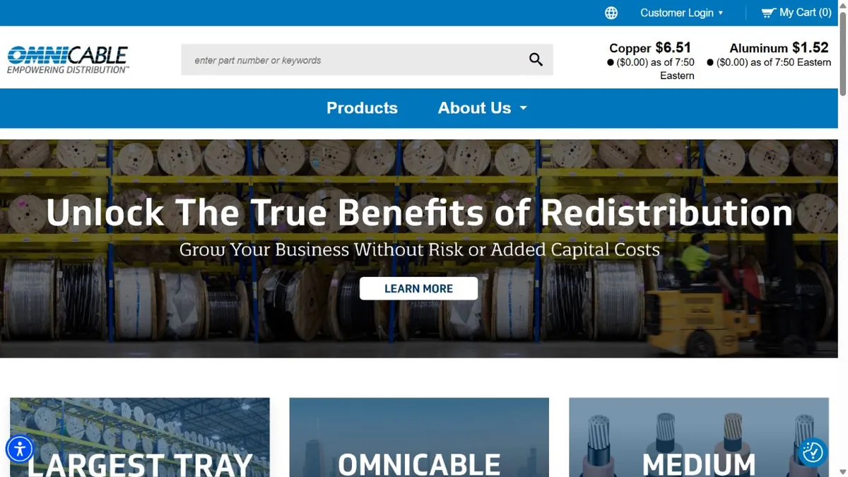 OmniCable official website homepage